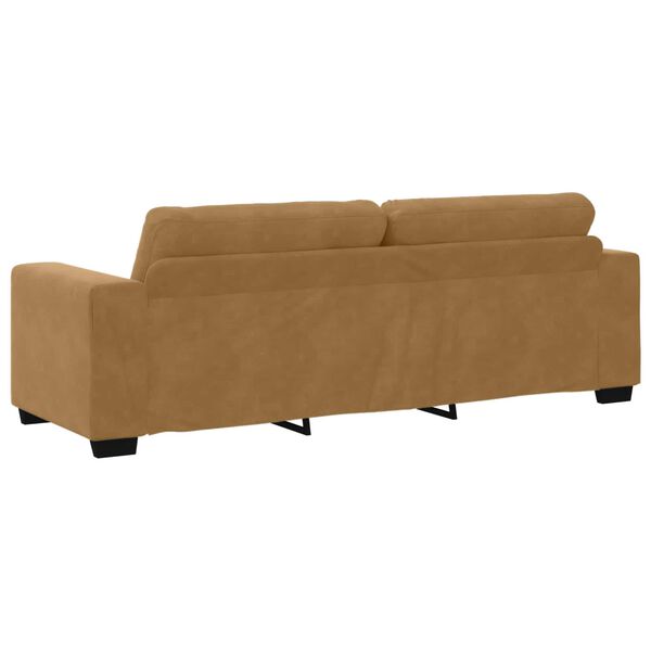 vidaXL 3-Sitzer-Sofa Braun 180 cm Samt