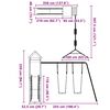 vidaXL Spielturm Massivholz Douglasie