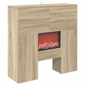 vidaXL Elektrokamin Sonoma 75 x 24,5 x 75 cm Holzwerkstoff