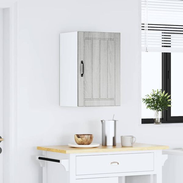 vidaXL K&uuml;chen-H&auml;ngeschrank Lucca Grau Sonoma Holzwerkstoff
