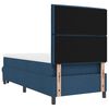 vidaXL Boxspringbett mit Matratze mit Kopfteil Blau 90 x 190 cm Stoff