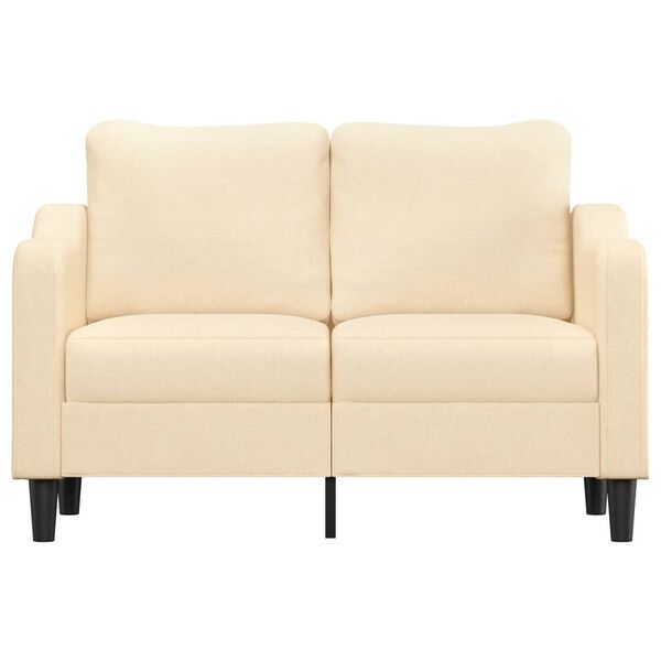 vidaXL 2-Sitzer-Sofa Creme 120 cm Stoff