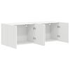 vidaXL TV-Wandschrank 2 pcs Wei&szlig; 59,5 x 31 x 40 cm Holzwerkstoff