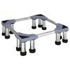 vidaXL Waschmaschinensockel Grau 67 x 67 x 21,5 cm Edelstahl