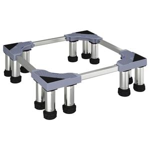 vidaXL Waschmaschinensockel Grau 67 x 67 x 21,5 cm Edelstahl