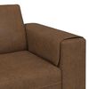vidaXL Wohnzimmer Couch Braun 250 x 77 x 76 cm