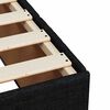 vidaXL Boxspringbett mit Matratze Schwarz 100x200 cm Stoff
