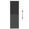vidaXL Verdunkelungsrollo Schwarz 50x175 cm Stoffbreite 45,7 cm