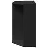 vidaXL Eck-LED-TV-Schrank Schwarz 100x40x68cm Holzwerkstoff