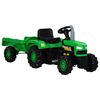 vidaXL Trettraktor mit Anh&auml;nger Gr&uuml;n und Schwarz