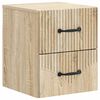 vidaXL Wandmontierter Nachttisch Sonoma-Eiche 34,5 x 33 x 40 cm