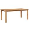 vidaXL Couchtisch Braun 110 x 55 x 45 cm Massivholz Teak
