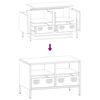 vidaXL TV-Schrank Anthrazit 68x39x43,5 cm Kaltgewalzter Stahl