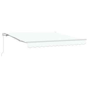 vidaXL Ausziehbare Markise Wei&szlig; 300 x 250 x 165 cm