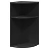 vidaXL Beistelltisch Schwarz 29,6 x 29,6 x 60 cm Holzwerkstoff