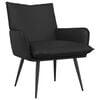 vidaXL Sessel Schwarz Kunstleder