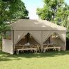 vidaXL Party-Zelt Taupe 292 x 580 x 315 cm Oxford-Stoff