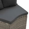 vidaXL Sofa Set 2 pcs Grau Massives Akazienholz und Poly Rattan