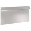 vidaXL Schneckenzaun 16 stk. 50 x 3,5 x 25 cm Edelstahl Silber