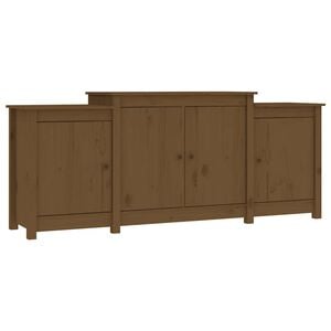 vidaXL Sideboard Honigbraun 164x37x68 cm Massivholz Kiefer