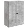 vidaXL Wandschrank Betongrau 66 x 34,5 x 90 cm Holzwerkstoff