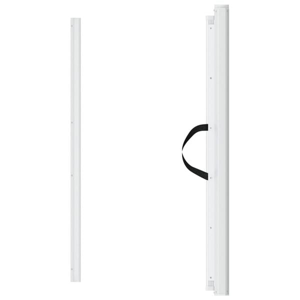 vidaXL Haustier-Barriere Ausziehbar Wei&szlig; 82,5x125 cm