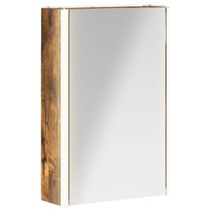 vidaXL Badezimmerspiegelschrank Ger&auml;ucherte Eiche 33 x 11,5 x 50 cm