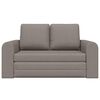 vidaXL Schlafsofa 60cm Taupe Stoff