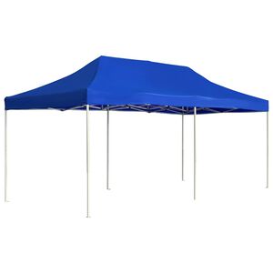 vidaXL Profi-Partyzelt Faltbar Aluminium 6x3 m Blau