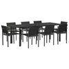 vidaXL Gartenm&ouml;bel Set 9 stk. Schwarz und Anthrazit Textilene