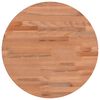 vidaXL Tischplatte &Oslash;40x2,5 cm Rund Massivholz Buche