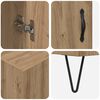 vidaXL Highboard Artisan-Eiche 69,5 x 34 x 180 cm Holzwerkstoff