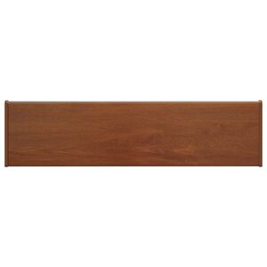 vidaXL Fensterbank Braunes Holz 100 x 25 x 4,5 cm PVC