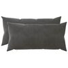 vidaXL Kissenbezug 2 pcs HEERLEN Dunkelgrau 40 x 80 cm Samt