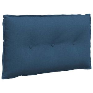 vidaXL R&uuml;ckenkissen Blau 80 x 19 x 50 cm Stoff