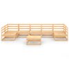 vidaXL 8-tlg. Garten-Lounge-Set Massivholz Kiefer