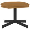 vidaXL Fu&szlig;hocker Braun 60x60x36 cm Samt