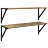 vidaXL Wandregale 2 stk. Artisan-Eiche 80 x 25 x 25,5 cm Holzwerkstoff