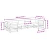 vidaXL 7-tlg. Garten-Sofagarnitur mit Kissen Kiefernholz Imprägniert