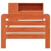 vidaXL Massivholzbett ohne Matratze Wachsbraun 75x190 cm Kiefernholz