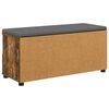 vidaXL Flurbank mit Kissen Ger&auml;ucherte Eiche 100 x 38 x 46 cm