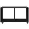vidaXL Rollschrank Schwarz 72x33x42,5 cm Holzwerkstoff