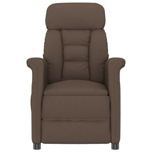 vidaXL Massagesessel Braun 96,5 x 70,5 x 95 cm Mikrofaser