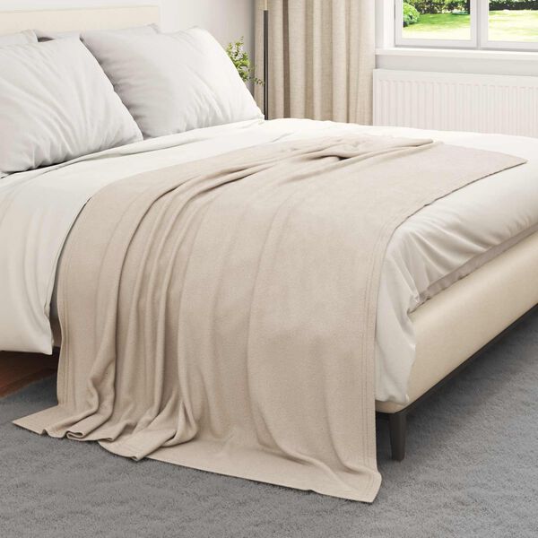 vidaXL Wohndecken 6 pcs Beige 200 x 150 cm Fleece