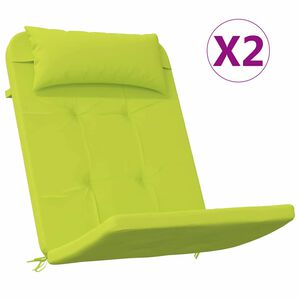 vidaXL Stuhlkissen 2 stk. Oxford-Stoff Hellgr&uuml;n 58 x 77 x 4,5 cm