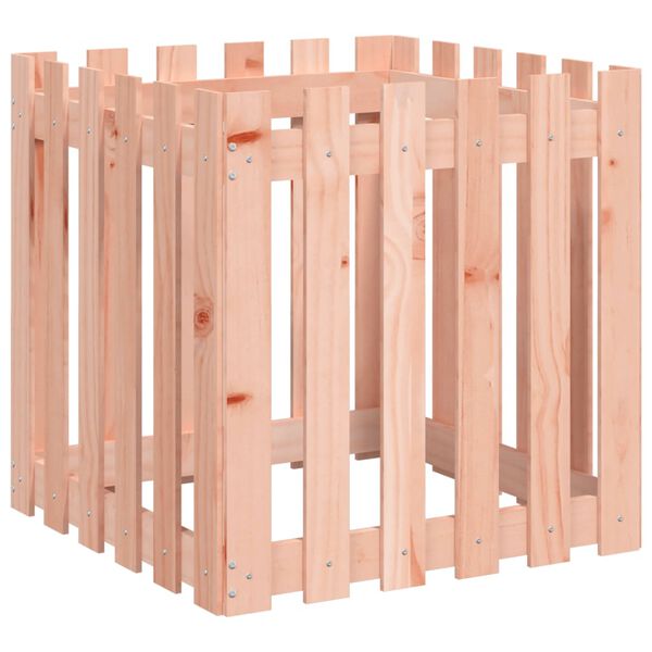 vidaXL Pflanzk&uuml;bel Lattenzaun-Design 60x60x60 cm Massivholz Douglasie