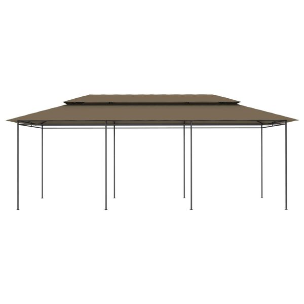 vidaXL Pavillon 600x298x270 cm Taupe 180 g/m²