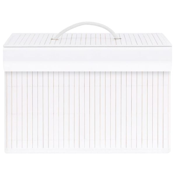 vidaXL Bambus Aufbewahrungsboxen 4 Stk. Weiß