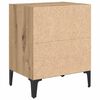 vidaXL Nachttisch 2 pcs Artisan-Eiche 40 x 30 x 50 cm Holzwerkstoff