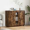vidaXL Holzschrank Ger&auml;ucherte Eiche 88,5 x 30,5 x 73 cm Holzwerkstoff